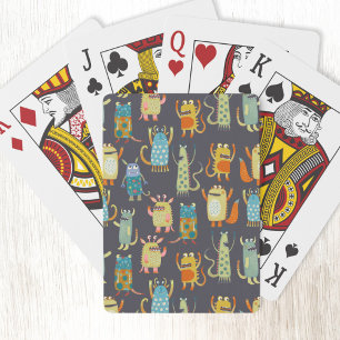 Cute Monsters Poker Cards