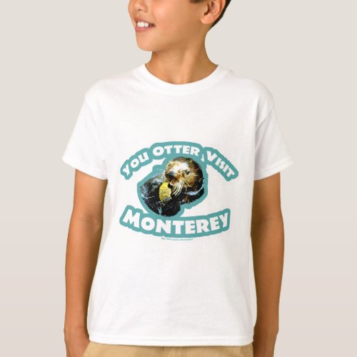 Cute Monterey Otter Travel T_Shirt