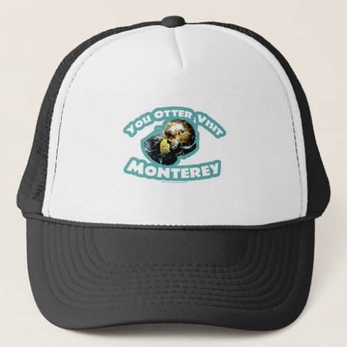 Cute Monterey Otter Travel Trucker Hat