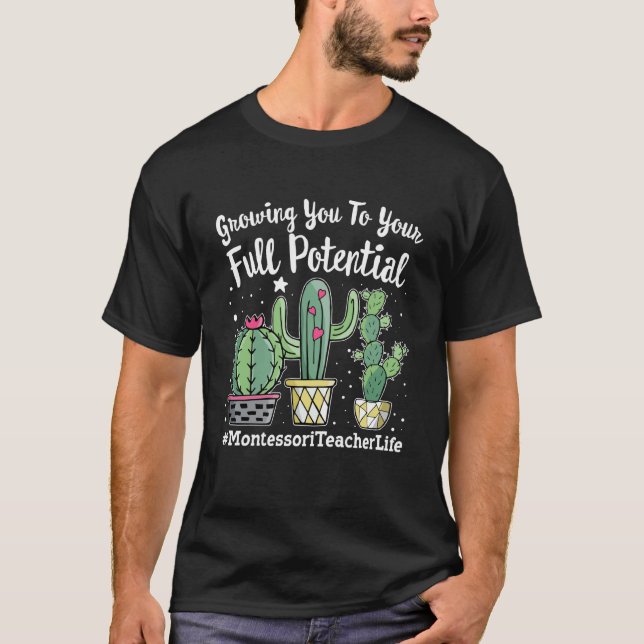 Cute Montessori Teacher Life Appreciation Week bac T-Shirt (Front)