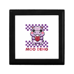 Cute Moo Deng Hippo _ Baby Hippo Tank Top_1 Gift Box