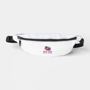 Cute MOO DENG HIPPO SPIRIT Pixels Animal Adventure Fanny Pack