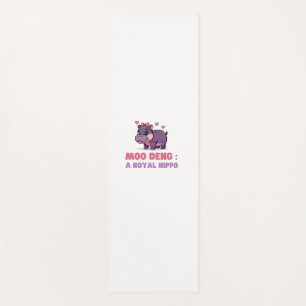 Cute MOO DENG ROYAL HIPPO Hippo Theme Zoology Pixe Yoga Mat