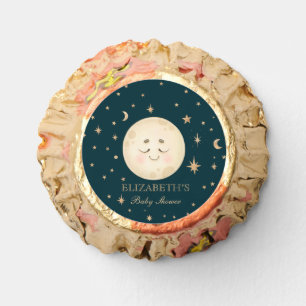Cute Moon and Star Navy Baby Shower Reese's Peanut Butter Cups