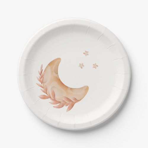 Cute Moon And Stars Astrological Paper Plates