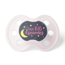 Cute Moon and Stars Pink Little Big Dreamer Pacifier