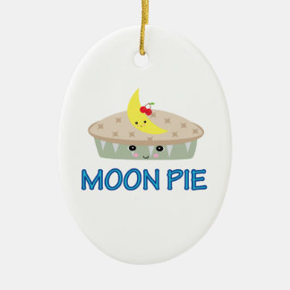 CUTE MOON PIE CERAMIC ORNAMENT