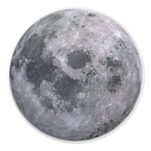 Cute Moon Space Drawer Handle Ceramic Knob