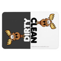 Clean/Dirty Little Pig Dishwasher Magnet, Zazzle