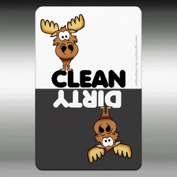 Cute Moose Dishwasher Magnet