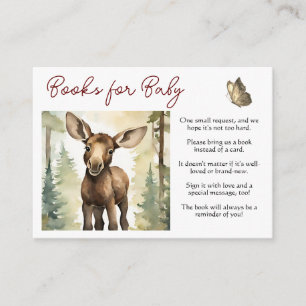 Cute Moose Gender Neutral Books for Baby Enclosure Card