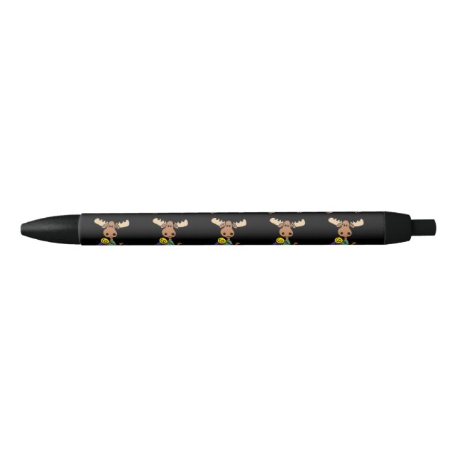 Cute Moose Hiker Cartoon Pen (Front)