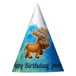 Cute Moose Party Hat