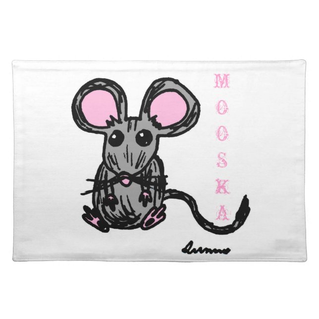 Cute Mooska Mouse Placemats (Front)