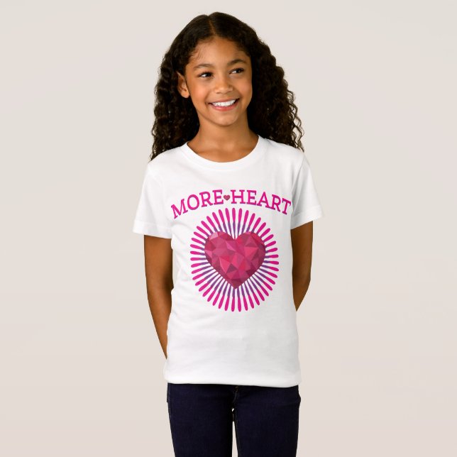 Cute More Heart T-Shirt (Front Full)