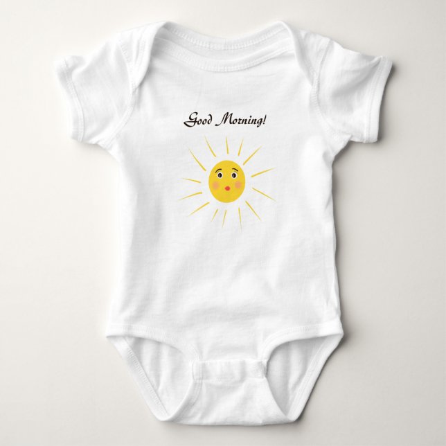 Cute morning sun baby bodysuit (Front)