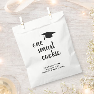 Cute Mortar Board Modern Graduation Favor Bag