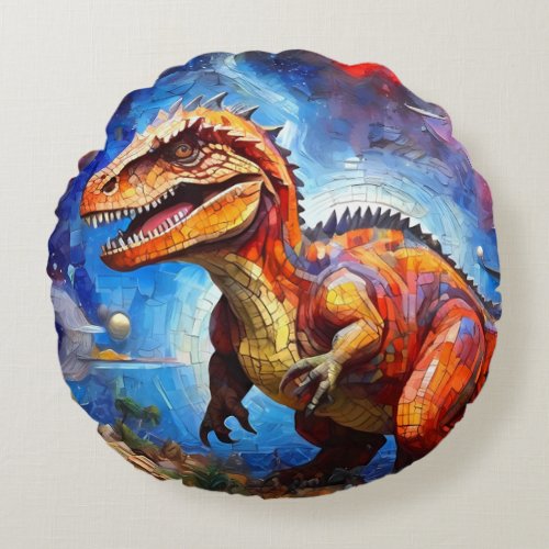 Cute Mosaic Dinosaurs cushion pillows 