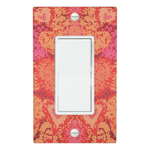 Cute mosaic hearts design light switch cover