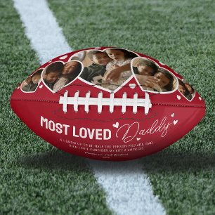 Cute Most Loved Daddy Fathers Day Photo Football