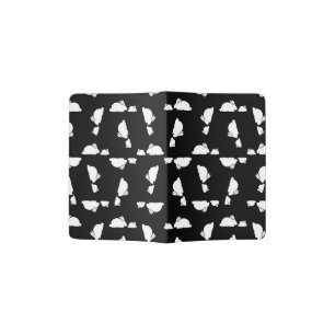 Cute Mother and Baby Bunny Rabbit Print Pattern Passport Holder