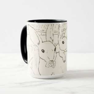 Cute Mother Baby Bunny Rabbits Mug