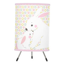 Cute mother & baby girl bunny Nursery Tripod Lamp