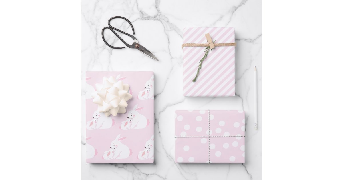 Girl Baby Shower Hot Air Balloons Florals Wrapping Paper Sheets, Zazzle