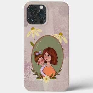 Cute Mother & Child Illustration Phone Case
