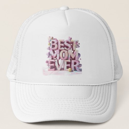  Cute Mother Day Hearts Flowers 3_d AP72 Trucker Hat