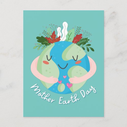 Cute Mother Earth Day Earth Day Postcard