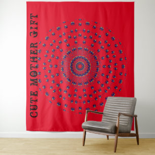 CUTE MOTHER GIFT_ROSE_RED_RMDESIGNFLO55_ TAPES TAPESTRY