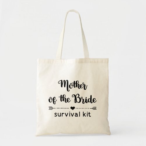 Cute Mother of the Bride Survival Kit Tote Bag