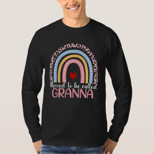 Cute Mother s Day Blessed To Be Called Granna Rain T-Shirt