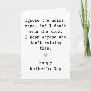 Cute Mother’s Day Card, Adorable Mom Greeting Card