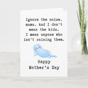 Cute Mother’s Day Card, Adorable Mom Greeting Card
