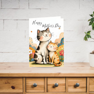 Cute Mother’s Day Cat Card