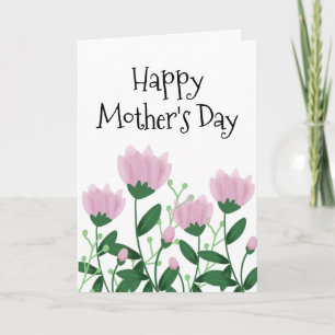 Cute Mother’s Day Pink Floral Card