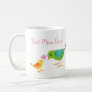 Cute Mother's Day Gift Mama Bird Baby Bird Flower Coffee Mug