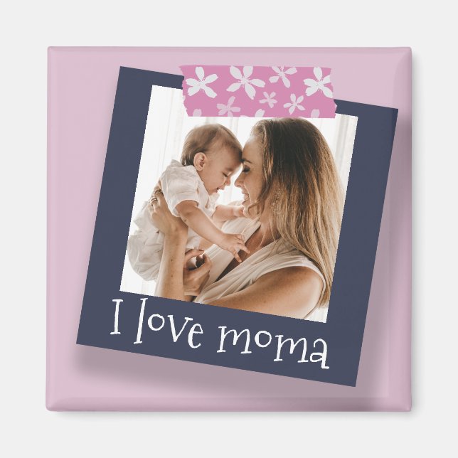 Cute Mother's Day Photo Template  Magnet (Front)