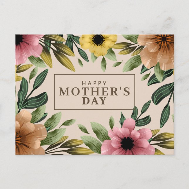 Cute Mother's Day Postcard (Front)
