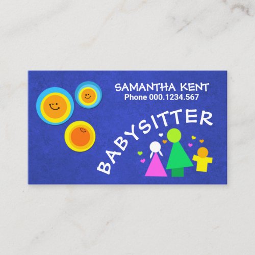 Cute Mothers Watching Over Children ZazzleMade Business Card