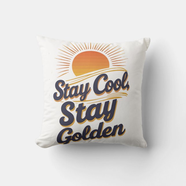 Cute Motivation quote on Throw Pillow (Front)