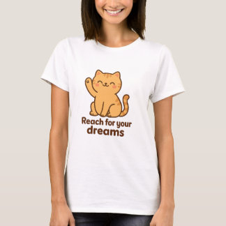 Cute Motivational Cat | Kawaii Positive Vibes T-Sh T-Shirt