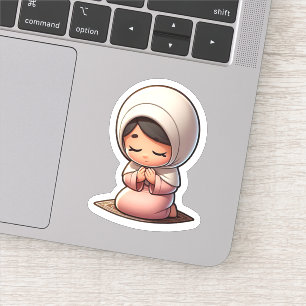 Cute Motivational Islamic Prayer for Muslim Kids Sticker