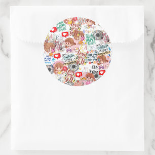 Cute Motivational – Positive Quote Kawaii  Classic Round Sticker