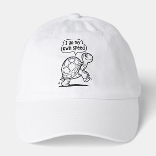 Cute Motivational Turtle Cartoon Hat