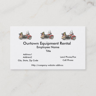 Cute Motorcycle Business Card