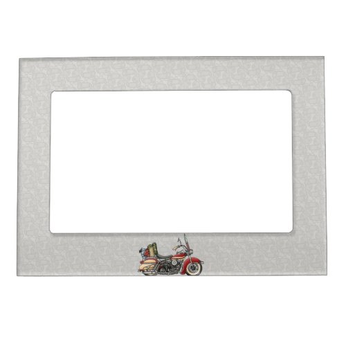 Cute Motorcycle Magnetic Photo Frame