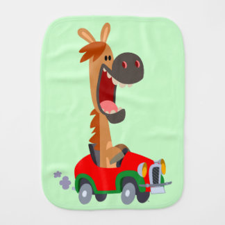 Cute Motorized Cartoon Horse Burp Cloth